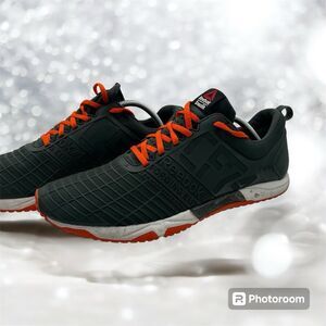Men’s Reebok Crossfit Sprint TR Size 11 1/2 Dark Gray And Orange Lightly Used